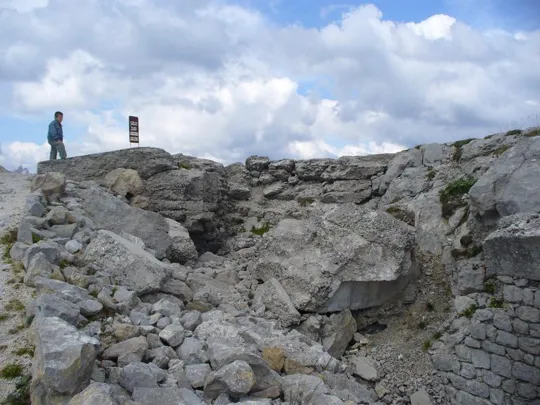 Forte Rite - le macerie dell'osservatorio