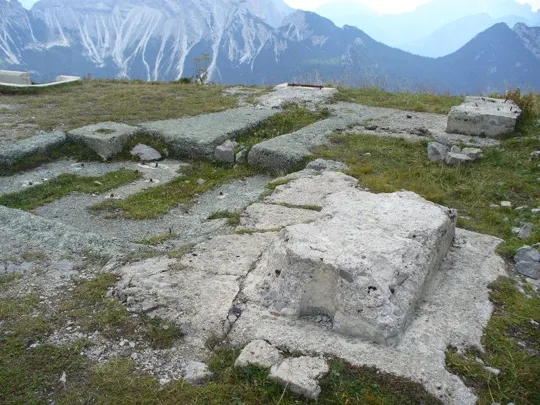 Forte Rite - basamento della teleferica