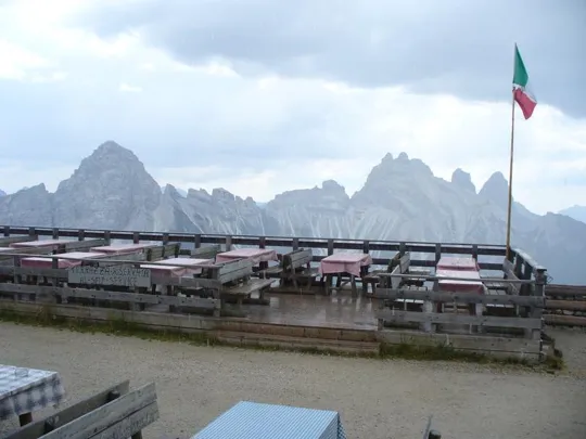 Forte Rite - terrazza del rifugio Dolomites