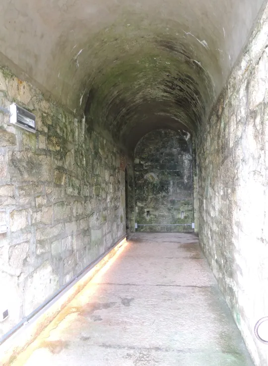 Il breve corridoio che si inoltra nel monte