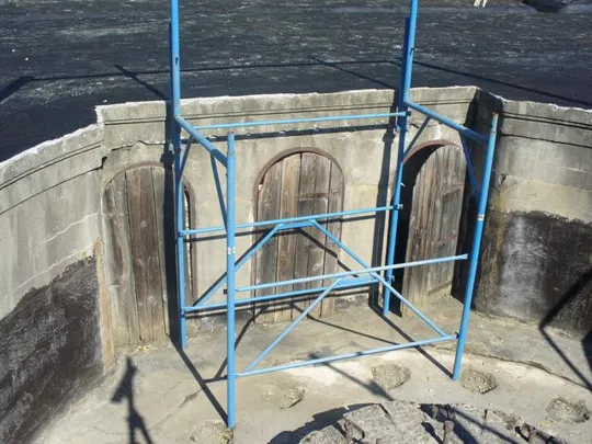 Forte Carpenedo - Particolare delle aperture verso il piano inferiore