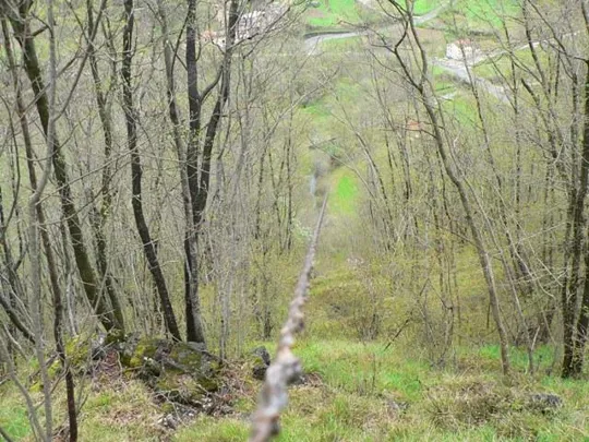 Forte Cornolò - La fune della teleferica