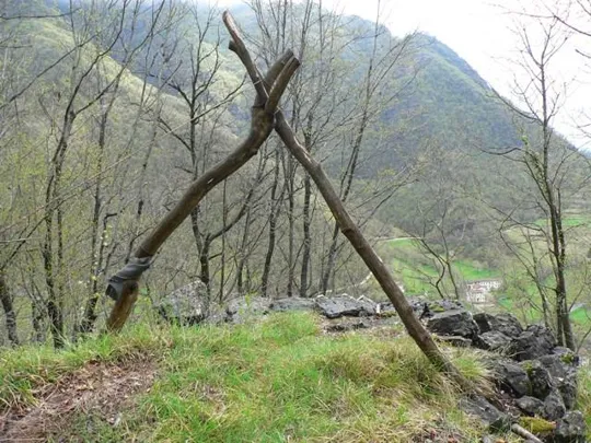 Forte Cornolò - Partenza di una teleferica