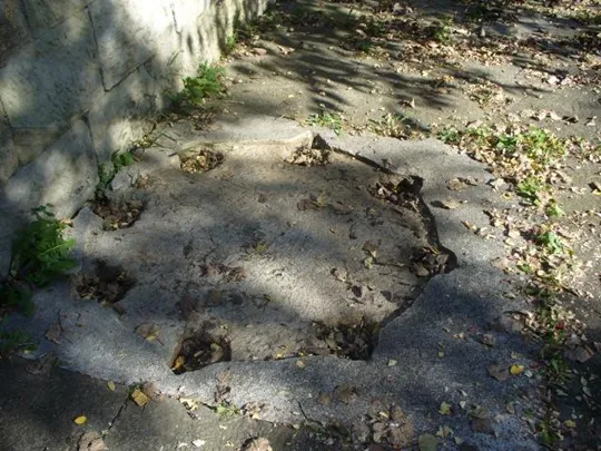 Forte Gazzera - Basamento dell'affusto centrale