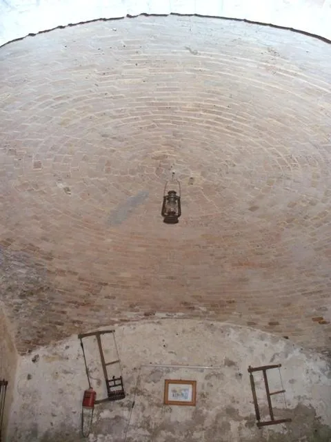 Forte Gazzera - Particolare della lavorazione del soffitto