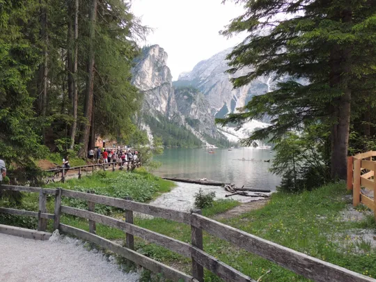 l'imbocco del sentiero per il Lago di Braies