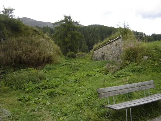 Werk Mitterberg - Fossato frontale, lato Sud