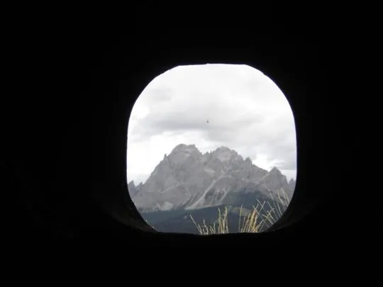 Werk Mitterberg - Vista dai fori dell'armatura