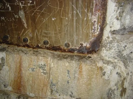 Werk Mitterberg- Giunzione alla muratura