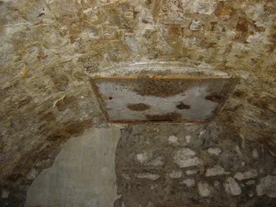 Werk Mitterberg - Piastra di rinforzo del sovrastante cannone