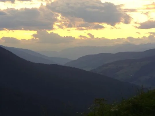 Werk Mitterberg - Panorama verso la Val Pusteria - Pustertal