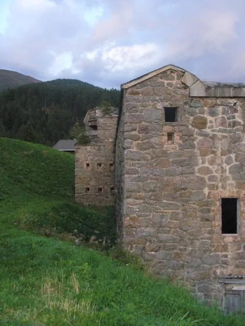 Werk Mitterberg - Fossato lato Nord, in fondo la caponiera