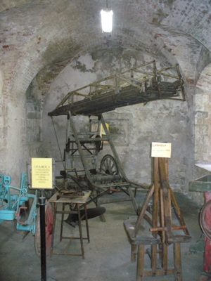 Museo Gazzera - In primo piano le gramole