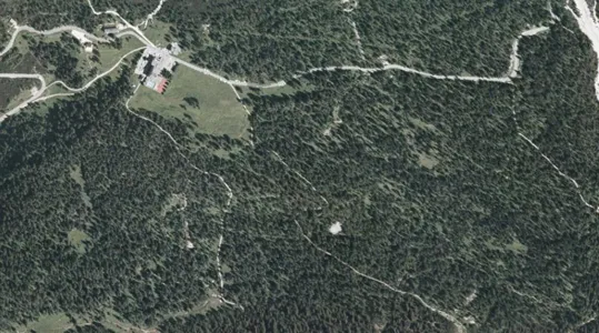 - Passo Tre Croci - Vista aerea Passo Tre Croci e Postazioni