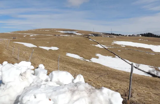 I dolci pendii solcati da lunghi muretti a secco