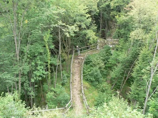 Spitzknotto Spizegonotto: Vista del corridoio che attraversa l'istmo