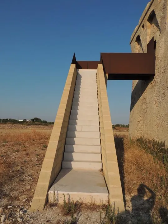 Torre Borraco - La nuova scala d'accesso