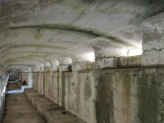 Vista sul corridoio e della zona per i fucilieri