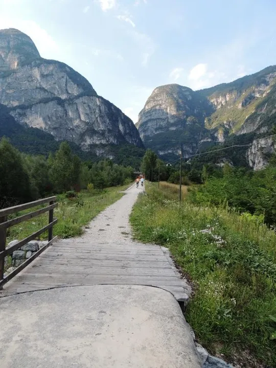 La ciclabile costruita sopra il Trincerone di Grigno