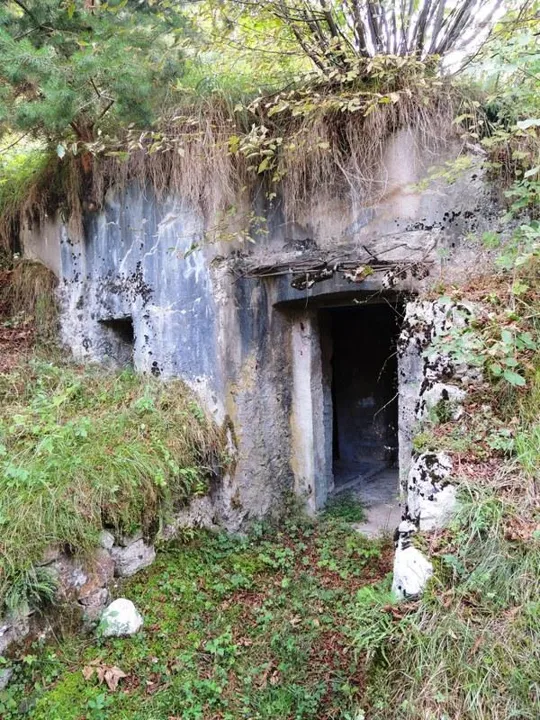 Trincerone di Grigno - l'ingresso del bunker