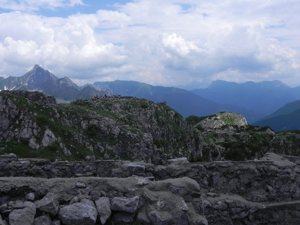 Pal Piccolo Alpi Carniche - Vista sul fronte Italiano