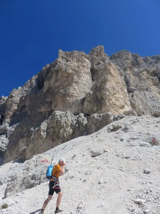 Catinaccio Antermoia: attacco della ferrata