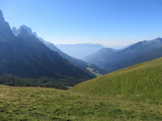 Rifugio Rosetta - Vista sulla valle di San Martino