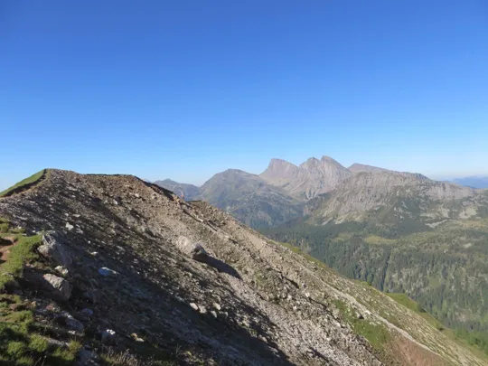 Rifugio Rosetta - Arrivo nella cresta delle Crode Rosse