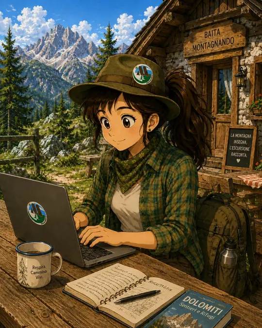 In baita a lavorare un po'