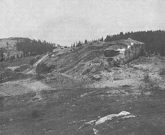Forte Busa Verle in una fotografia storica